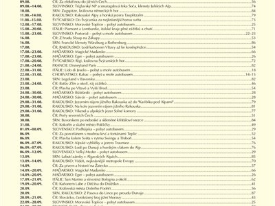 Katalog zájezdů 2025