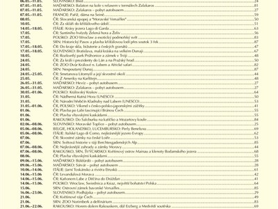 Katalog zájezdů 2025